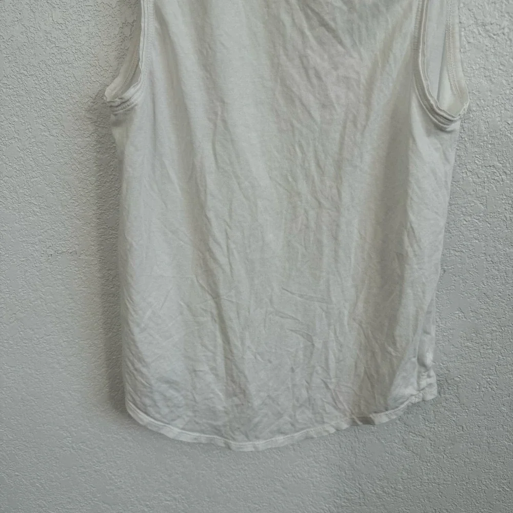 Lululemon Show Your Edge Crew Neck Sleeveless Pima Cotton Muscle Tank White 4